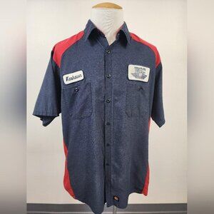 Red Kap Men's Color Block Work Shirt, Size Xlarge